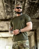 Тактична футболка BORN OF WAR Viking Оливкова - Зображення 3