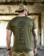 Тактична футболка BORN OF WAR Viking Оливкова - Зображення 5