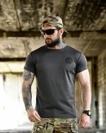 Тактична футболка BORN OF WAR Viking Сіра - Зображення 2