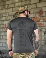 Тактична футболка BORN OF WAR Viking Сіра - Зображення 4