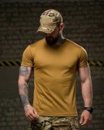 Тактична футболка Selion «Warning» Coolmax Coyot - Зображення 2