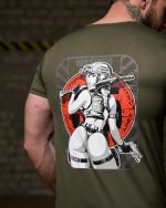 Тактична футболка Selion «Warning» Coolmax Oliva - Зображення 6