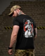 Тактична футболка Selion «Warning» Coolmax Black - Зображення 4