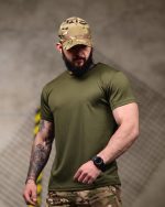 Тактична футболка Coolmax "Тіп" Олива - Зображення 2