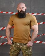 Тактична футболка потовідвідная SABUR ПОСАДКА КАЙОТ ВТ5079
