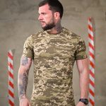 Футболка бавовняна піксель ДЛ7354