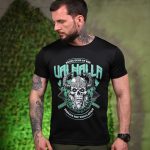 Тактична потовідвідна футболка Valhalla black ПП7703
