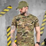 Тактична футболка мультикам flame