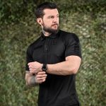 тактична футболка polo PATRIOT black ВР6347