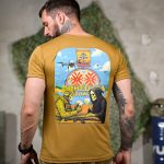 Тактична вологовідвідна футболка «Донецька область» койот