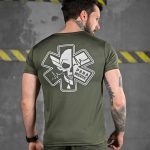 Тактична волога відводяща футболка ParaMedic олива ДЛ6506