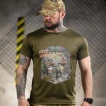 Тактична футболка Born of War «ПТСР Клаб» Coolmax Oliva