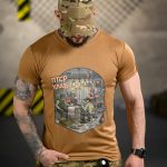 Тактична футболка Born of War «ПТСР Клаб» Coolmax Black