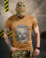 Тактична футболка Born of War «ПТСР Клаб» Coolmax Black