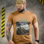 Тактична футболка Born of War «Ловці темряви» Coolmax Coyot