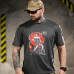 Тактична футболка Born of War «ПТСР Клаб» Coolmax Grey
