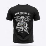 Тактична футболка Coolmax "Death from sky" чорна