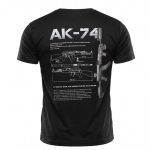 Тактична футболка Selion «АК-74» Coolmax Black