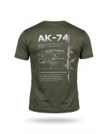 Тактична футболка Selion «АК-74» Coolmax Oliva