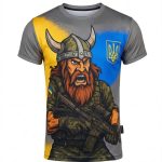 Тактична вологовідвідна футболка Oblivion «Вікінг» сіра