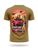 Тактична футболка Coolmax "Prepare for battle" койот