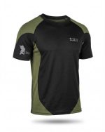 Тактична футболка 5.11 black/oliva ПП7650