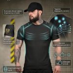 Тактична компресійна футболка (Compression Fit) чорна