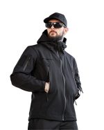 Демісезонна тактична куртка Softshell Black - Зображення 8