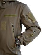 Демісезонна тактична куртка Softshell Olive - Зображення 5