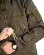 Демісезонна тактична куртка Softshell Olive - Зображення 3