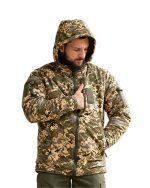 Зимова тактична куртка Softshell + Omni-Heat -20°C Піксель ММ-14 - Зображення 2