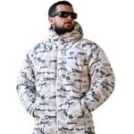 Зимова камуфляжна куртка Falcon Military White Camo