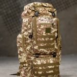 Рюкзак тактичний 70 л. із зносостійкого, водонепроникного матеріалу ПІКСЕЛЬ