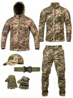 Тактичний костюм демісезонний 6в1 StabiTex Softshell Rip-Stop Піксель ММ-14