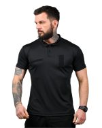 Футболка поло тактична ЗСУ Coolmax Black - Зображення 2