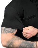 Футболка поло тактична ЗСУ Coolmax Black - Зображення 5