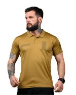 Футболка поло тактична ЗСУ Coolmax Coyote - Зображення 2