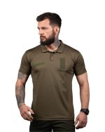 Футболка поло тактична ЗСУ Coolmax Olive - Зображення 2