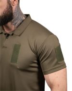 Футболка поло тактична ЗСУ Coolmax Olive - Зображення 4