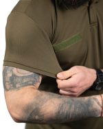 Футболка поло тактична ЗСУ Coolmax Olive - Зображення 5