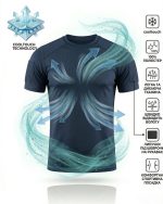 Тактична потовідвідна футболка Samuray Cooltouch Blue Navy - Зображення 7