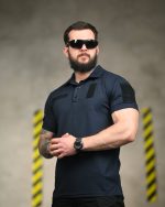 Тактична футболка-поло Lacoste Sport ДСНС Синя - Зображення 5