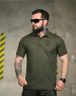 Тактична футболка-поло Lacoste Sport Olive - Зображення 6