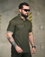 Тактична футболка-поло Lacoste Sport Olive - Зображення 4