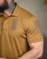Тактична футболка-поло Lacoste Sport Coyote - Зображення 3