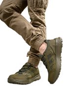 Літні тактичні кросівки Patriot Olive з натуральної шкіри - Зображення 4