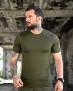 Тактична потовідвідна футболка Samuray Cooltouch Olive - Зображення 2
