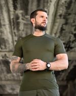 Тактична потовідвідна футболка Samuray Cooltouch Olive - Зображення 3
