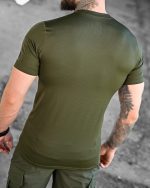 Тактична потовідвідна футболка Samuray Cooltouch Olive - Зображення 4