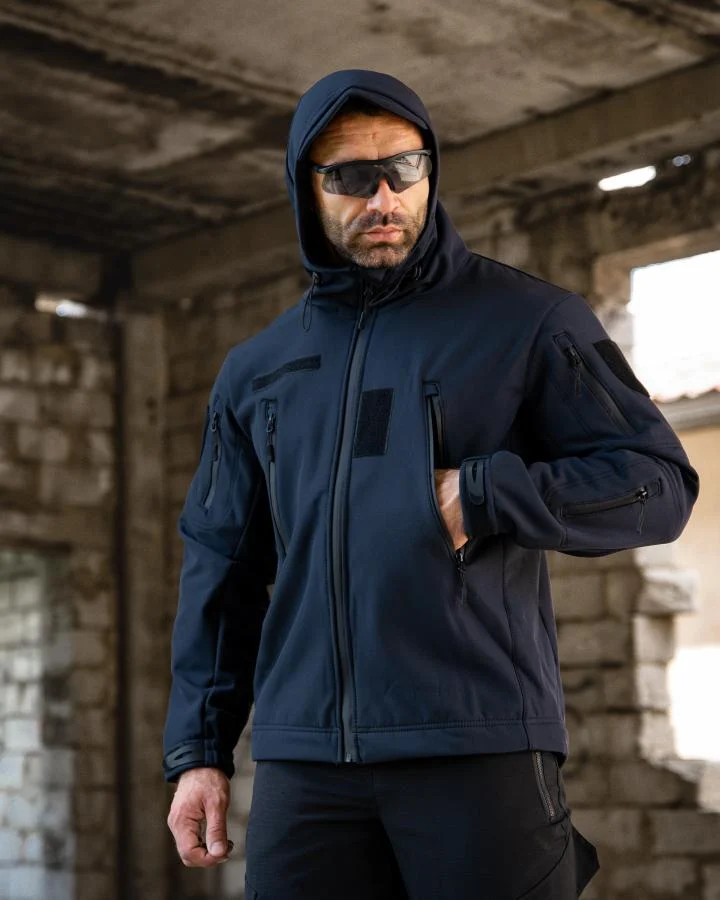Тактична куртка Softshell MASAD синя
